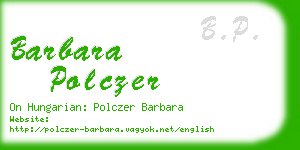 barbara polczer business card